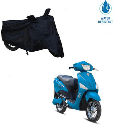 SRENTERPRISES Two Wheeler Cover for Hero(Electric Optima, Black)