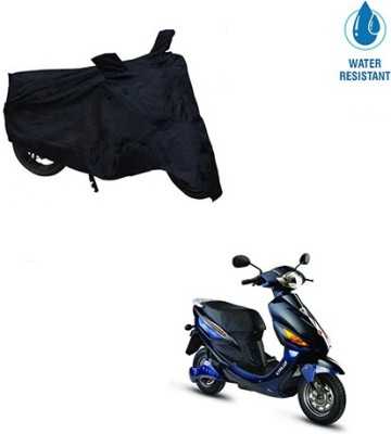 SRENTERPRISES Two Wheeler Cover for Hero(Electric Cruz, Black)