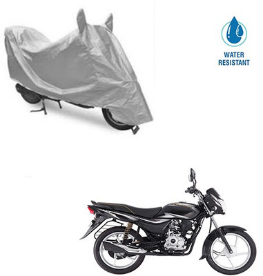 MOTOWORLD Two Wheeler Cover for Bajaj(Platina 100 DTS-i, Silver)