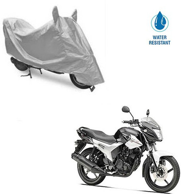 SRENTERPRISES Two Wheeler Cover for Yamaha(SZ R, Silver)
