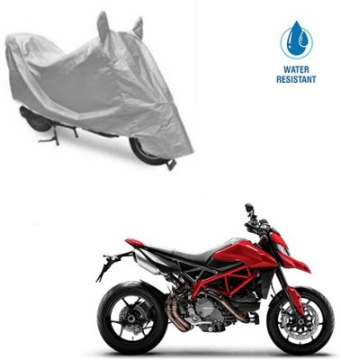 SRENTERPRISES Two Wheeler Cover for Ducati(Hyperstrada, Silver)