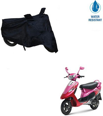 Mdstar Waterproof Two Wheeler Cover for TVS(Scooty Pep+, Black)