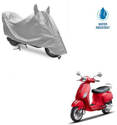 MOTOWORLD Two Wheeler Cover for Piaggio(Vespa VXL, Silver)