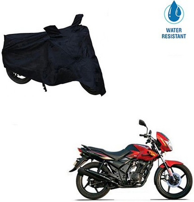 Mdstar Waterproof Two Wheeler Cover for TVS(Flame DS 125, Black)