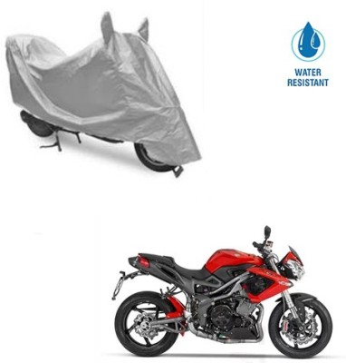 MOTOWORLD Two Wheeler Cover for DSK Benelli(TNT R, Silver)