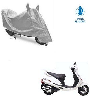 MOTOWORLD Two Wheeler Cover for Mahindra(Duro, Silver)