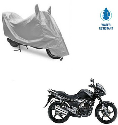 MOTOWORLD Two Wheeler Cover for Suzuki(GS 150R, Silver)