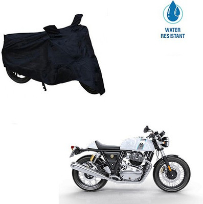 SRENTERPRISES Two Wheeler Cover for Royal Enfield(Continental GT, Black)