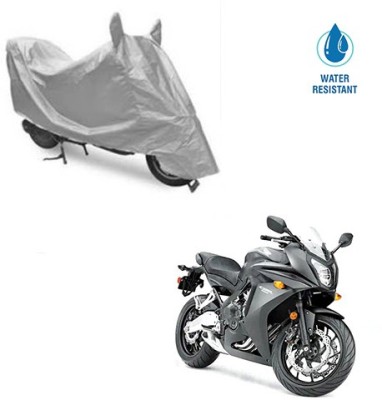 MOTOWORLD Two Wheeler Cover for Honda(CBR 650F, Silver)