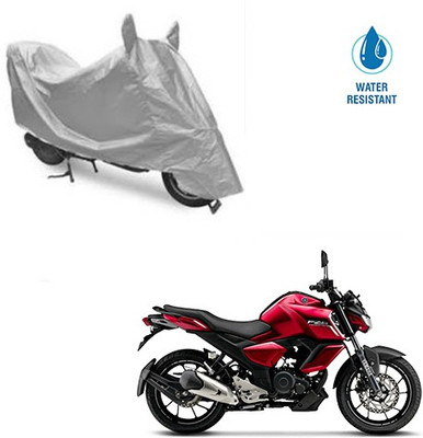 MOTOWORLD Two Wheeler Cover for Yamaha(FZ-S, Silver)