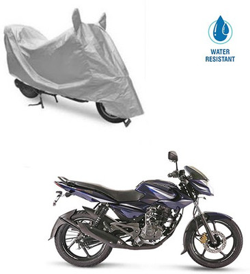 MOTOWORLD Two Wheeler Cover for Bajaj(Pulsar 135 LS DTS-i, Silver)