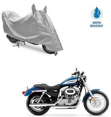 SRENTERPRISES Two Wheeler Cover for Harley Davidson(XL 883, Silver)