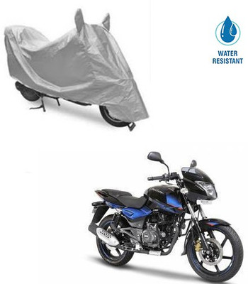 MOTOWORLD Two Wheeler Cover for Bajaj(Pulsar 150 DTS-i, Silver)