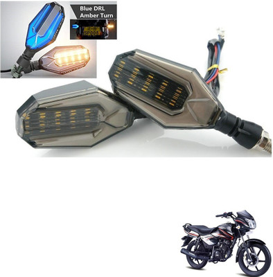 AuTO ADDiCT Front, Rear, Side LED Indicator Light for TVS Phoenix(Blue, Yellow)