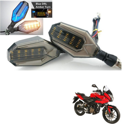 AuTO ADDiCT Front, Rear, Side LED Indicator Light for Bajaj Pulsar 135 LS DTS-i(Blue, Yellow)