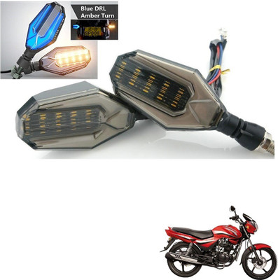 AuTO ADDiCT Front, Rear, Side LED Indicator Light for Hero Achiever(Blue, Yellow)