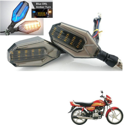 KOZDIKO Front, Side, Rear LED Indicator Light for Hero HF Deluxe(Blue)