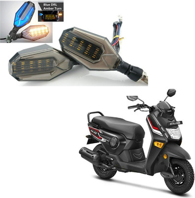 AuTO ADDiCT Front, Rear, Side LED Indicator Light for Honda Cielo(Blue, Yellow)