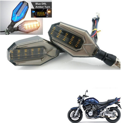 AuTO ADDiCT Front, Rear, Side LED Indicator Light for Suzuki Bandit(Blue, Yellow)