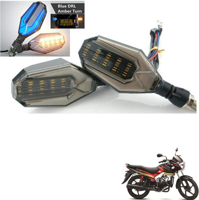 AuTO ADDiCT Front, Rear, Side LED Indicator Light for Mahindra Centuro(Blue, Yellow)