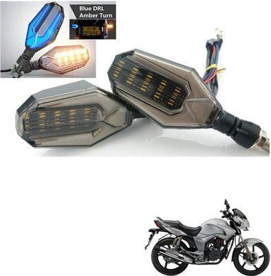 AuTO ADDiCT Front, Rear, Side LED Indicator Light for Hero Hunk(Blue, Yellow)