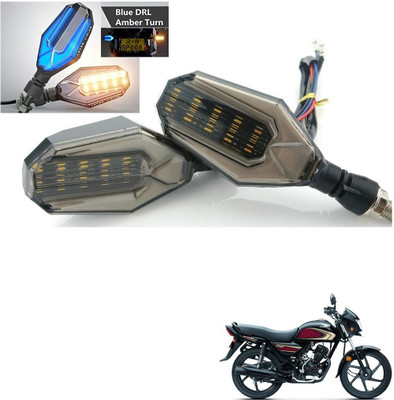 AuTO ADDiCT Front, Rear, Side LED Indicator Light for Honda Dream Neo(Blue, Yellow)
