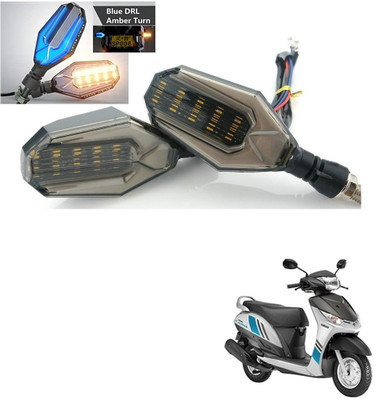 AuTO ADDiCT Front, Rear, Side LED Indicator Light for Yamaha Alpha(Blue, Yellow)