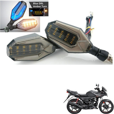 KOZDIKO Front, Side, Rear LED Indicator Light for Hero Ignitor(Blue)