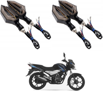 AuTO ADDiCT Front, Rear, Side LED Indicator Light for Bajaj Discover 150(Black, Yellow)