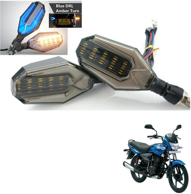 KOZDIKO Front, Side, Rear LED Indicator Light for Bajaj Platina 100(Blue)