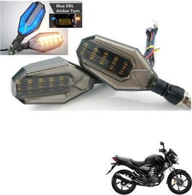 AuTO ADDiCT Front, Rear, Side LED Indicator Light for Honda CB Unicorn Dazzler(Blue, Yellow)