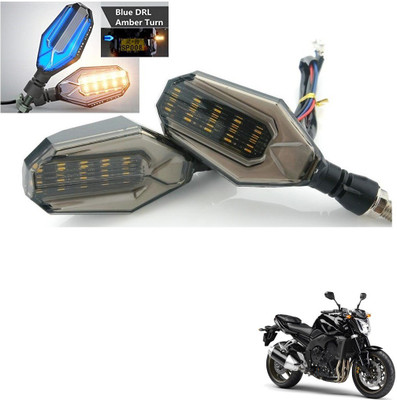 KOZDIKO Front, Side, Rear LED Indicator Light for Yamaha Flame(Blue)