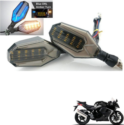 KOZDIKO Front, Side, Rear LED Indicator Light for Hyosung GT250R(Blue)