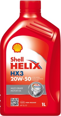 Shell Helix HX3 20W-50 Synthetic Blend Engine Oil(1 L)