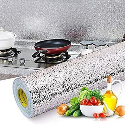 HomeFast Architecture Silver Wallpaper(200 cm x 60 cm)