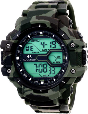 GOODREED Green Solitary Affrican Army Pattern Chronograph Digital Watch Analog-Digital Watch - For Men Digital Watch  - For Boys