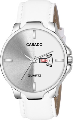 Casado All White Day and Date Functioning Two Tone Dial Water Resistant Quartz All White Day and Date Functioning Two Tone Dial Water Resistant Quartz Analog Watch  - For Men