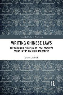Writing Chinese Laws(English, Paperback, Caldwell Ernest)