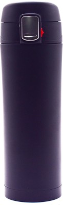 Kookee Stainless Steel Double Wall Plain Design Vaccum 500 ml Flask(Pack of 1, Black, Steel)