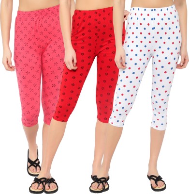 MYO Women Pink, Red, White Capri