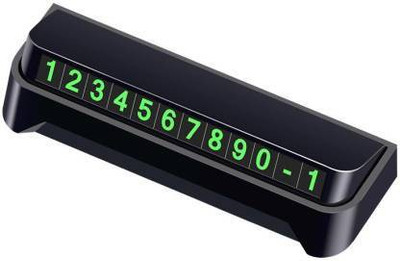 stupefying Car Styling Elegant Temporary Parking Card Luminous Phone Number Card Plate Sticker Auto Cards Park Plate Car Styling Car Air Vent Trim(Pack of 1)