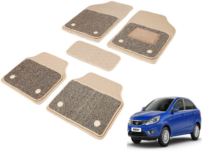 Auto Hub Leatherite, PVC 7D Mat For  Tata Zest(Beige)