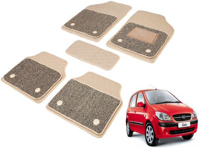 Auto Hub Leatherite, PVC 7D Mat For  Hyundai Getz(Beige)