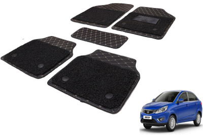 Auto Hub Leatherite, PVC 7D Mat For  Tata Zest(Black)