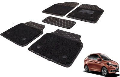 MOCKHE Leatherite, PVC 7D Mat For  Tata Tigor(Black)