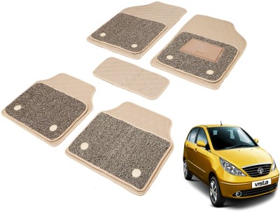 Auto Hub Leatherite, PVC 7D Mat For  Tata Indica Vista(Beige)