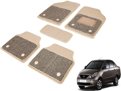 Auto Hub Leatherite, PVC 7D Mat For  Tata Indigo(Beige)