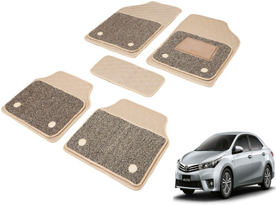 Auto Hub Leatherite, PVC 7D Mat For  Toyota Altis(Beige)