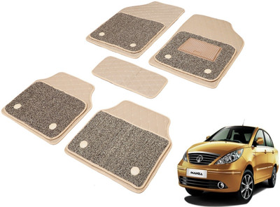 Auto Hub Leatherite, PVC 7D Mat For  Tata Manza(Beige)