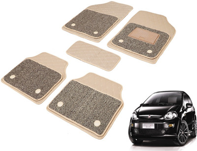 MOCKHE Leatherite, PVC 7D Mat For  Fiat Punto(Beige)